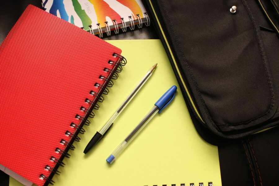 Student desk notebook