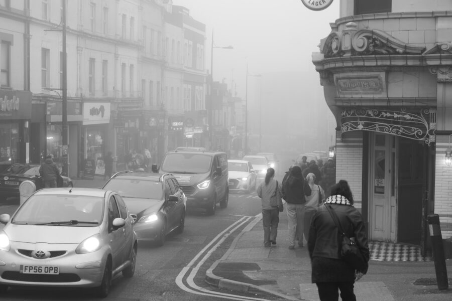 City street smog