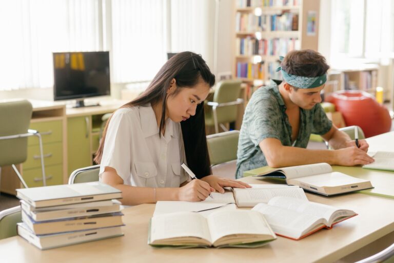 University library student