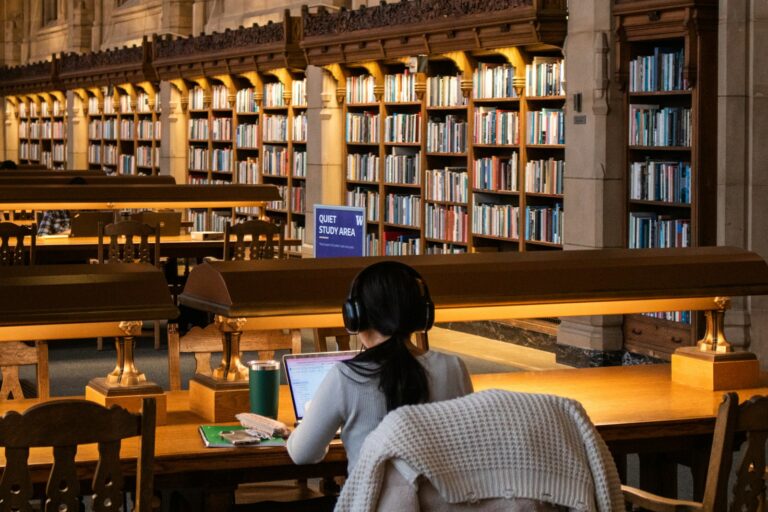 University library desk