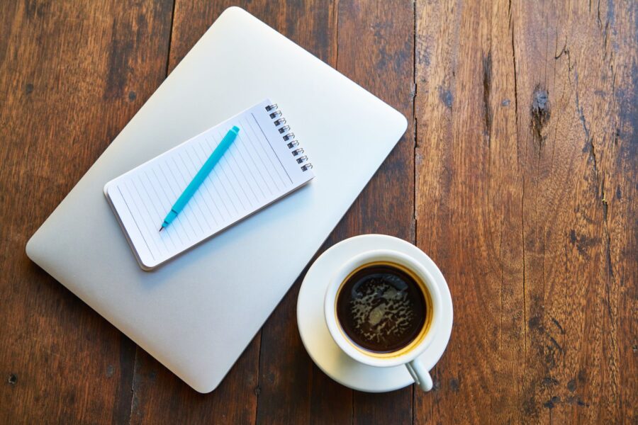 Laptop desk notepad