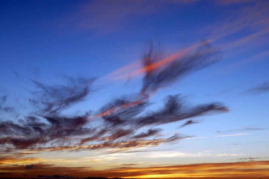Blue sky clouds
