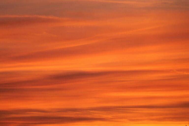 Sunset sky orange