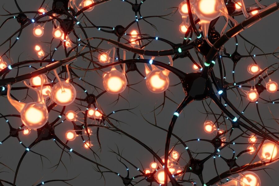 Neuron synapse microscopic