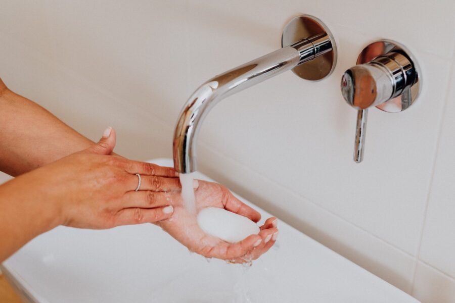 Hands washing soap