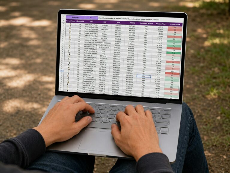 Learning dashboard spreadsheet