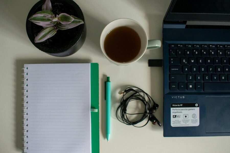Student desk laptop