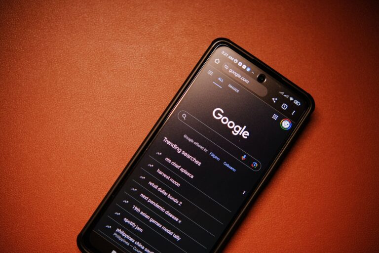 Browser search results