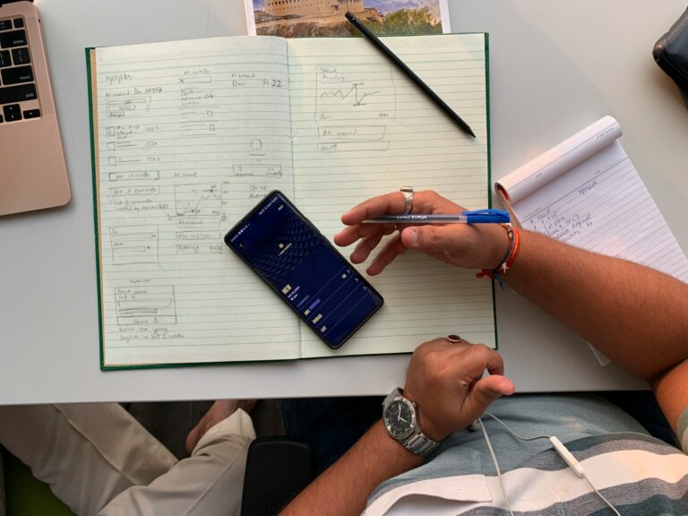 University student studying