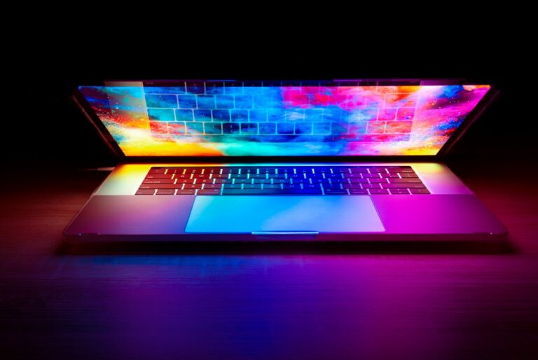 Open notebook laptop