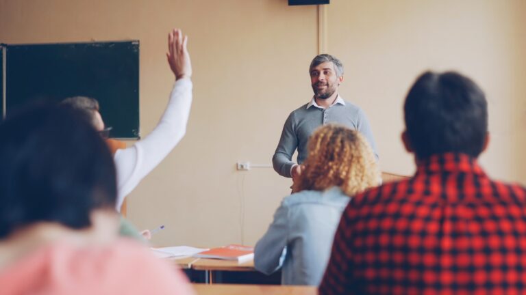 Teacher projector classroom
