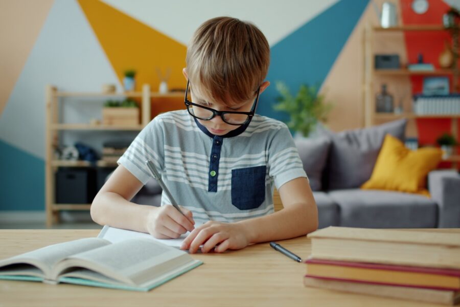 Student desk notebook