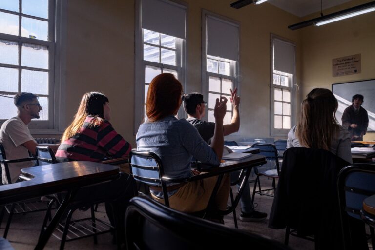 Adult learners classroom