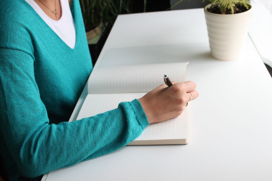 Student writing weekly