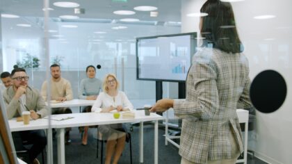 Using AI for slide design and visuals without turning your presentation into a script