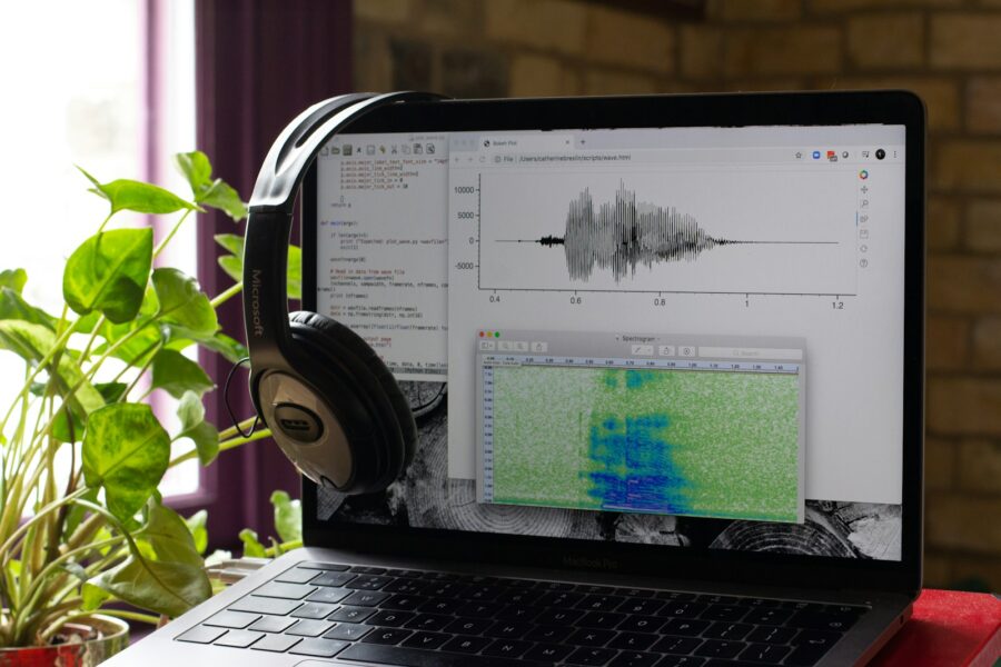 Researcher laptop audio
