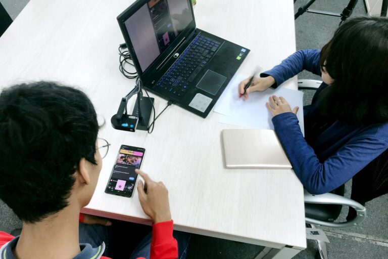Teacher student discussion